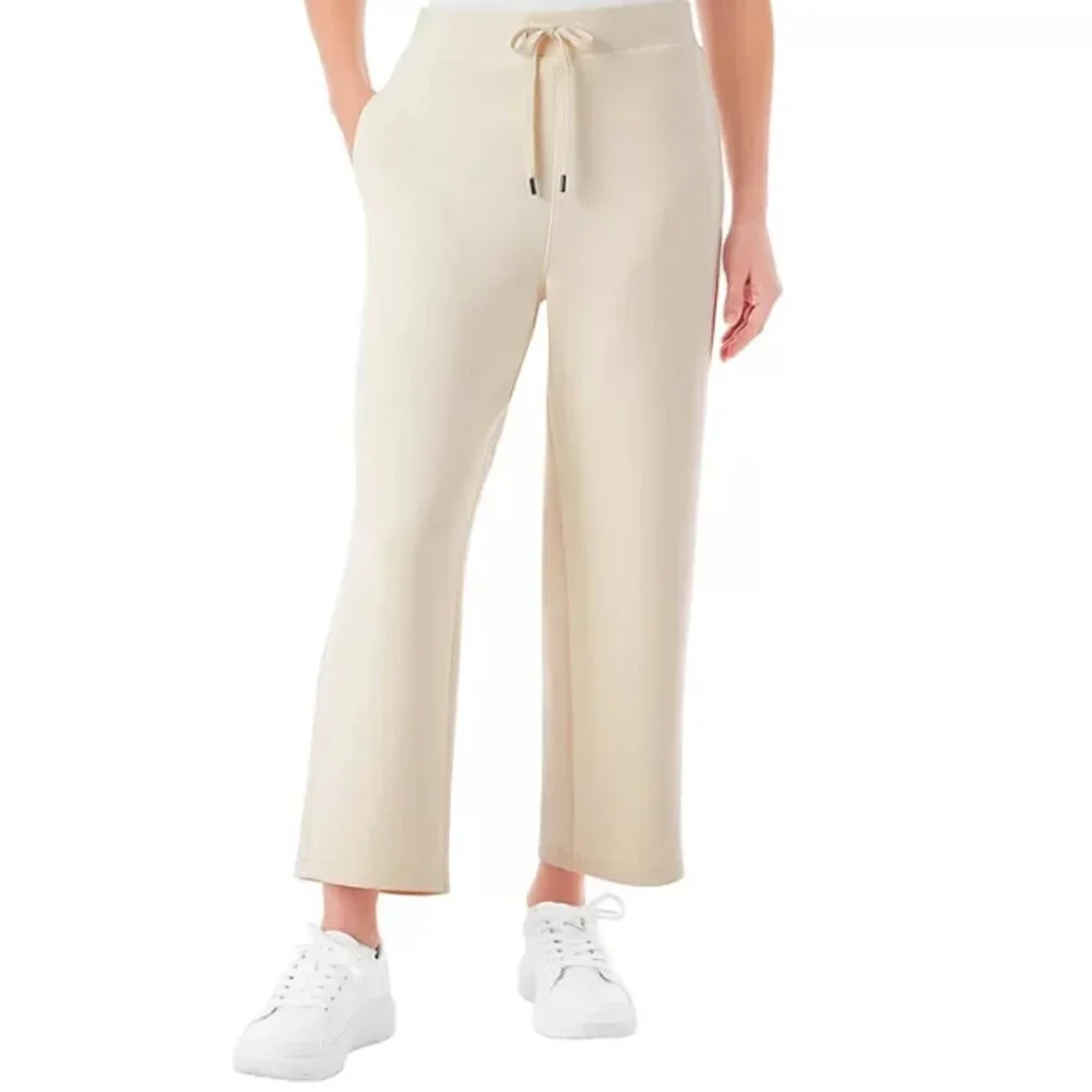 Member's Mark Women's Soft Sandwash Wide Leg Crop Pant XL NWT - Picture 1 of 11